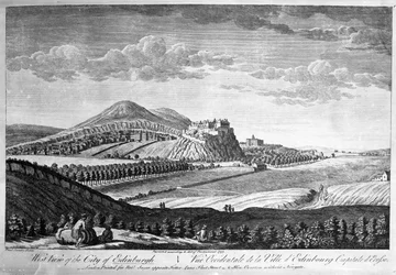 Widok na zachód miasta Edynburga, 1753